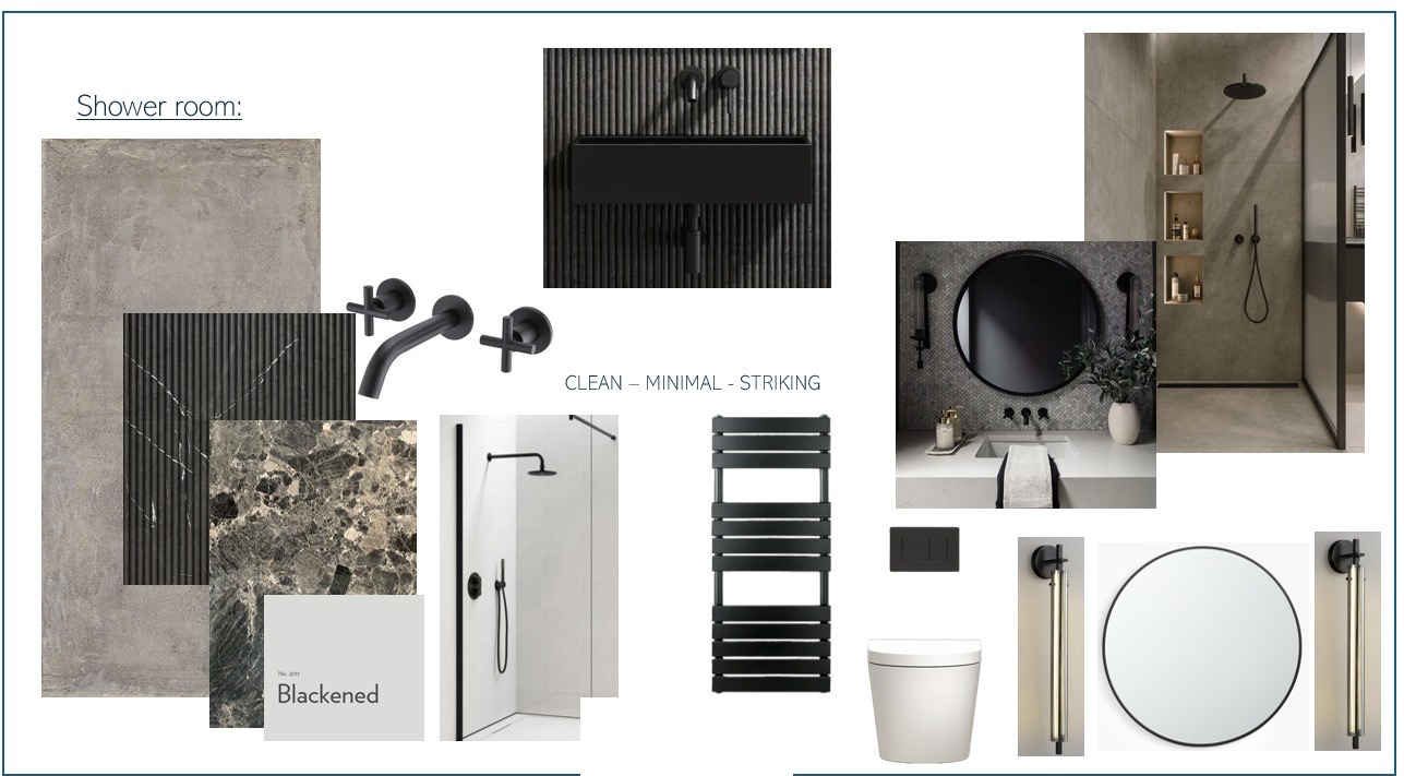 The Guest Shower Room, Material direction